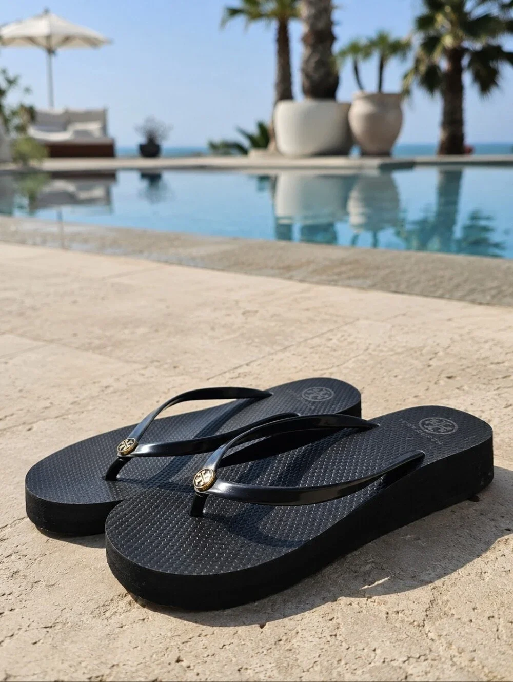 Tory Burch Platform Wedge Flit Flop - Hard to find!